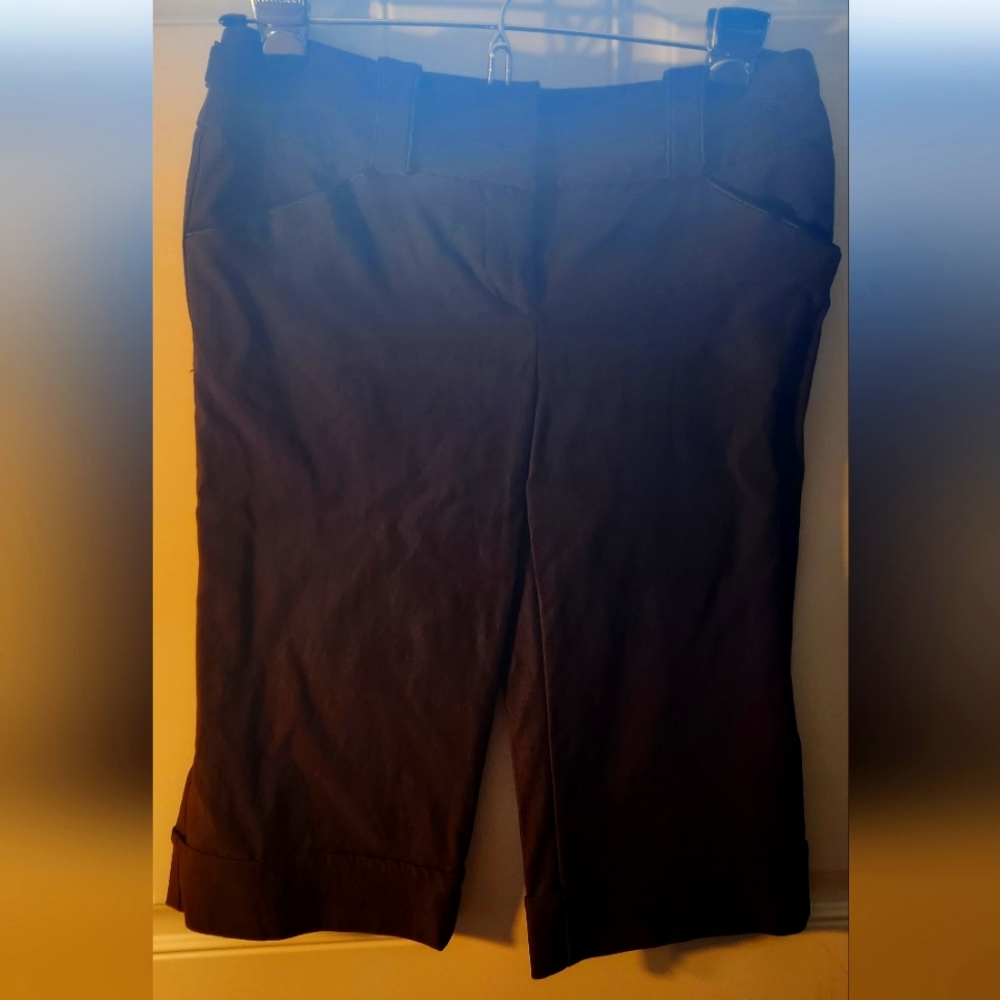 Dark brown dress shorts